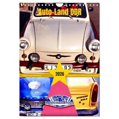 Auto-Land DDR - Trabant und Wartburg (Wandkalender 2026 DIN A4 hoch), CALVENDO Monatskalender