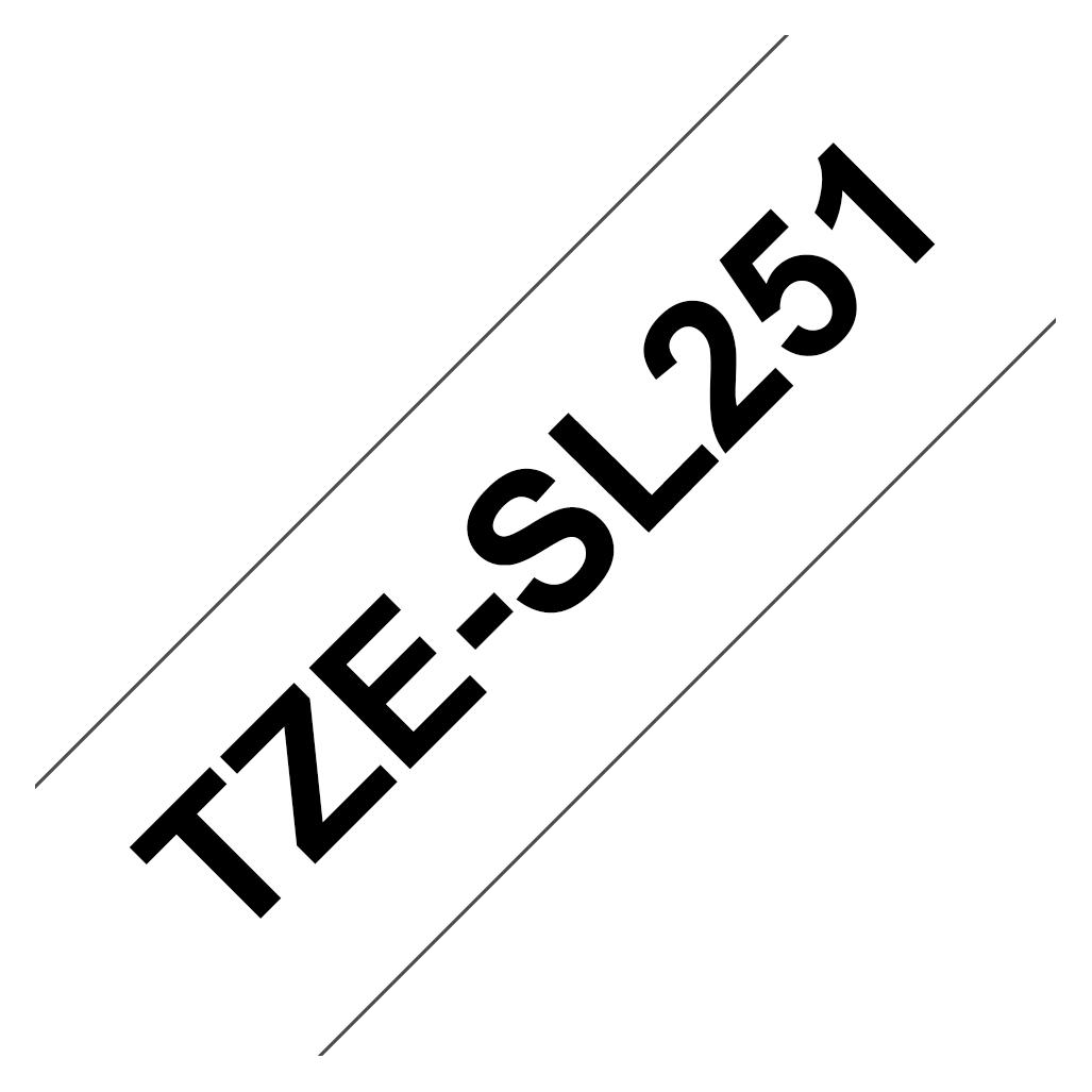 Brother TZe-SL251 (2.40 cm, Schwarz, Weiss) (TZE-SL251)