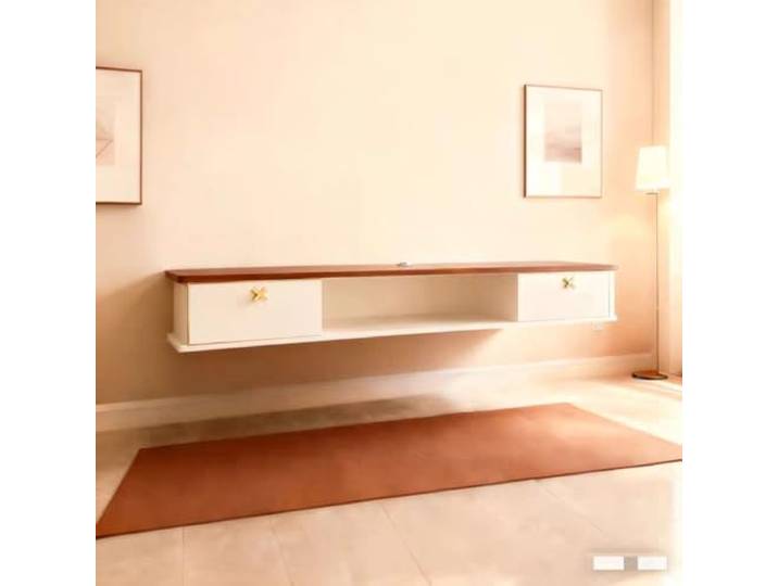 lowboard Moderner schwebender TV-Ständer, wandmontierte Medienkonsole Mit Stauraum for Schlafzimmer, Wohnzimmer mit Stauraum