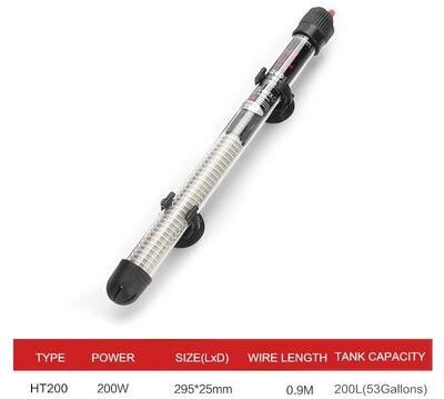 Uplifted Goods Adjustable Temperature Aquarium Heater Rod For Fish Tanks 200w us 110 120v