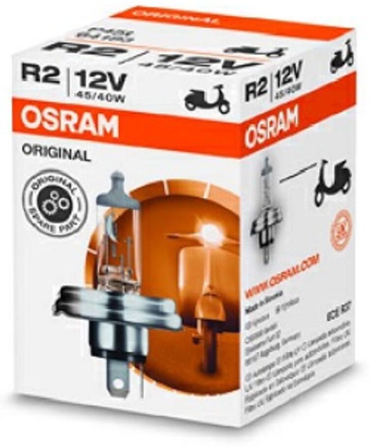 Ams-Osram Lampada alogena OSRAM R2 Standard 12V/ 45W/40W, 1 pezzo