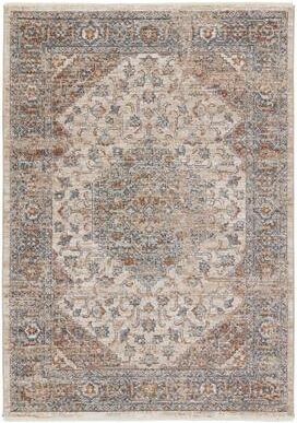 Juniper Home Mehdi Medallion Beige/ Blue Area Rug
