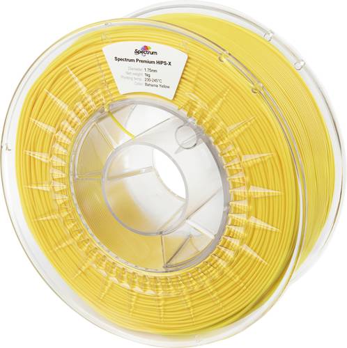 Spectrum Filaments 80076 HIPS-X BAHAMA YELLOW Filament HIPS, Supportmaterial Leicht zu schleifen, Matt, schlagfest 1.75mm 1000g