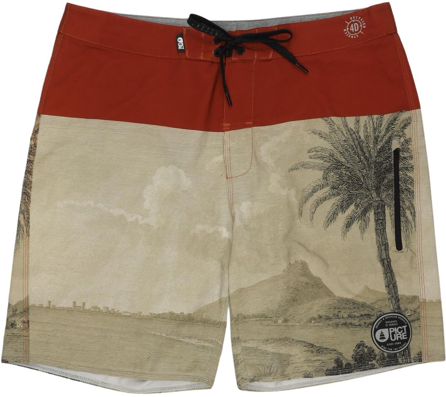 Picture Organic Clothing Herren Shorts, Mehrfarbig, Gr. W34, Synthetik / Elasthan - Second Hand