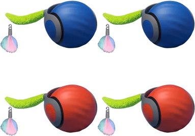 Inspire Curations SpeedyTail 2.0 Smart Interactive Moving Cat Ball Toy 4pcs A