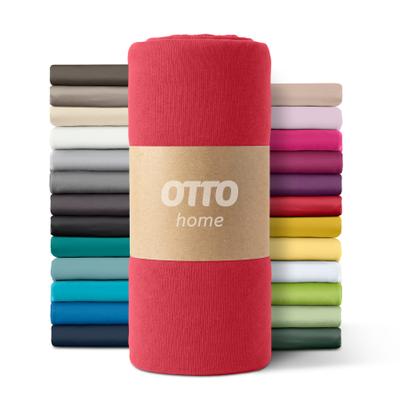 Spannbettlaken OTTO HOME "PAPRIKA Microfaser-Jersey und warme Fleece-Qualität", rot, B:180cm L:200cm, Microfaser-Jersey, Obermaterial: 100% Polyester, Bettlaken, Spannbettlaken, Bettlaken Laken Spannbettuch, schnelltrocknend, Topseller