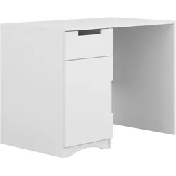 Jugendschreibtisch CLASSIC in Weiß, MDF