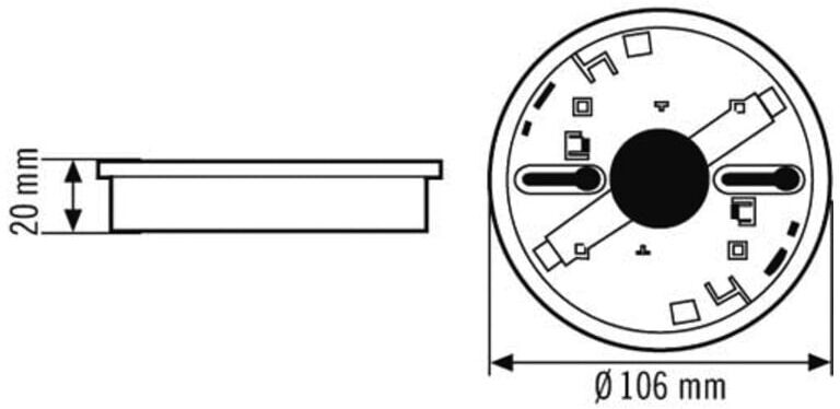 ESYLUX AP-Dose ws für PROTECTOR K PROTECTOR#ER10018992)