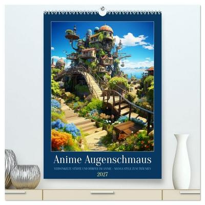 Anime Augenschmaus (hochwertiger Premium Wandkalender 2027 DIN A2 hoch), Kunstdruck in Hochglanz