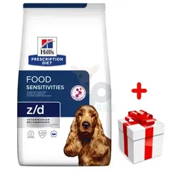 HILL'S PD Prescription Diet Canine z/d  Food Sensitivities 3kg+Überraschung für den Hund