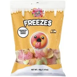 Chaos Candy Freezes Crunchy Peach Rings 40g