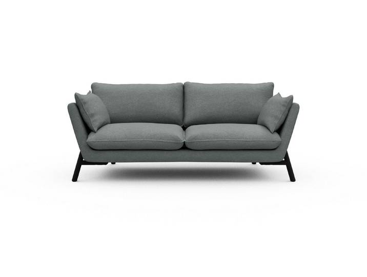 moebelfaktor Sofa Emil 2-Sitzer, schräg gestellte Armlehnen, hoher Rücken