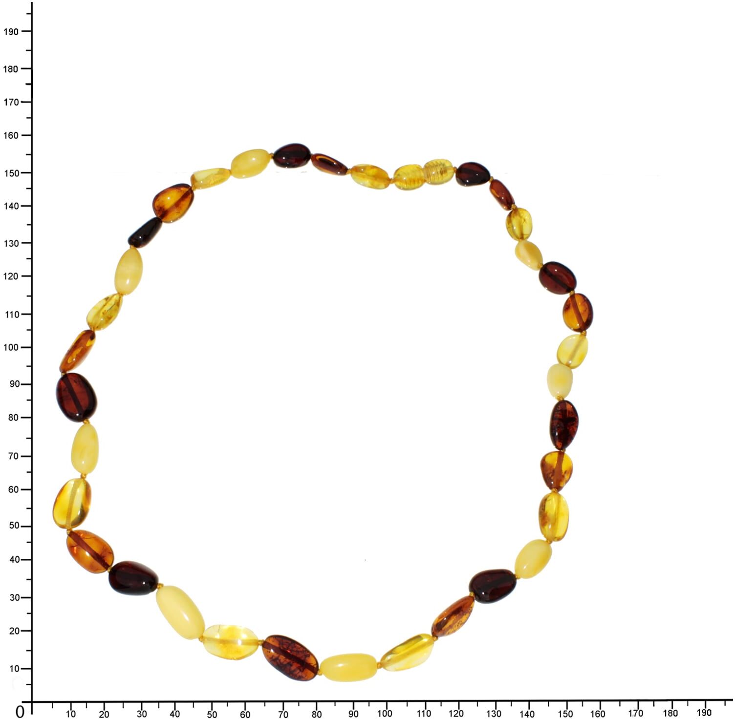 Gliederkette OSTSEE-SCHMUCK "Ostsee-Schmuck Kette Tova Kette Tova" Gr. 45, braun (weiß, neutral), Halsketten, Damen, 45cm, Bernstein, L: 45, Gliederkette
