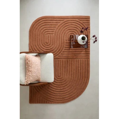 Studio LIVIT vloerkleed Rodez van wol, geometrisch, rechthoekig, 230 x 160 cm