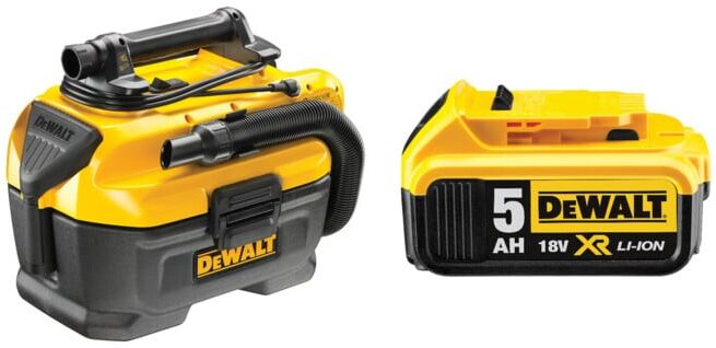 Set DeWalt Akku-Sauger für 54 bzw. 18 V DCV584L-QW + Ersatz-Akku DCB184-XJ
