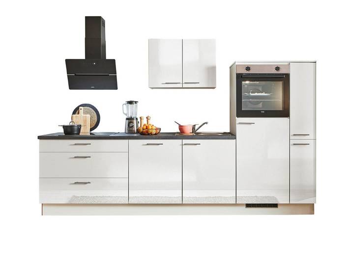 pino Küchenzeile Stockholm, individuell anpassbar, gratis Küchenplanung mit Profis, (Breite 280cm), vormontiert, wahlw. mit E-Geräten, Preis inkl. Lieferung & Montage