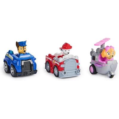 Paw Patrol, Deluxe Rettungsflitzer (Deluxe Rescue Racers) mit Rückziehmotor - sortiert -Zufallsauswahl des Charakters
