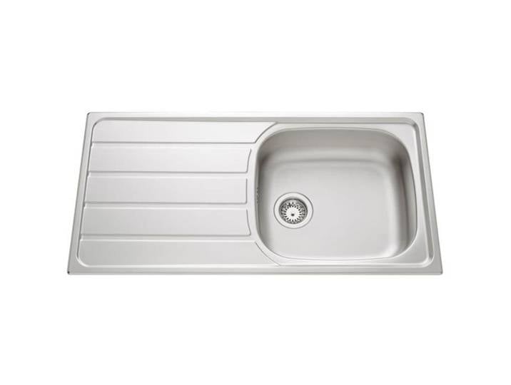 Evier inox 1 bac ROCK 100 x 50 cm inox lisse