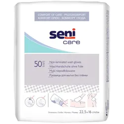Seni Care Waschhandschuhe ohne Folie 12 x 50 = 600 Stück