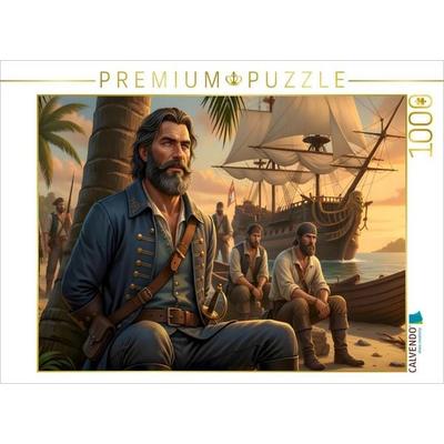 CALVENDO Puzzle Der gefangene Kapitän | 1000 Teile Lege-Größe 64x48cm Foto-Puzzle für glückliche Stunden