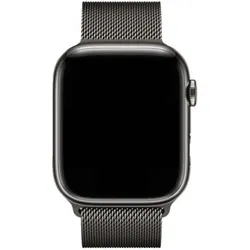 Decoded Milanaise Traction Strap 38/40/41mm Schwarz (20 mm, Edelstahl, Stainless Steel), Uhrenarmband, Schwarz