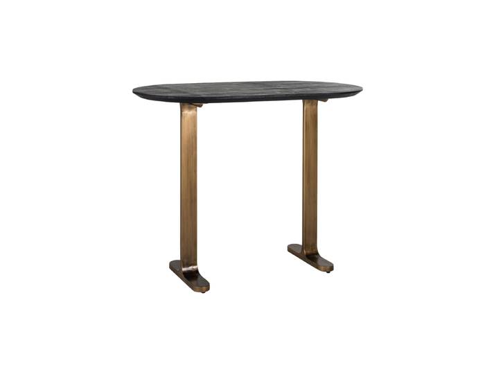 Grosser Design Massivholz Bartisch „Revelin“ Schwarz Richmond Interiors