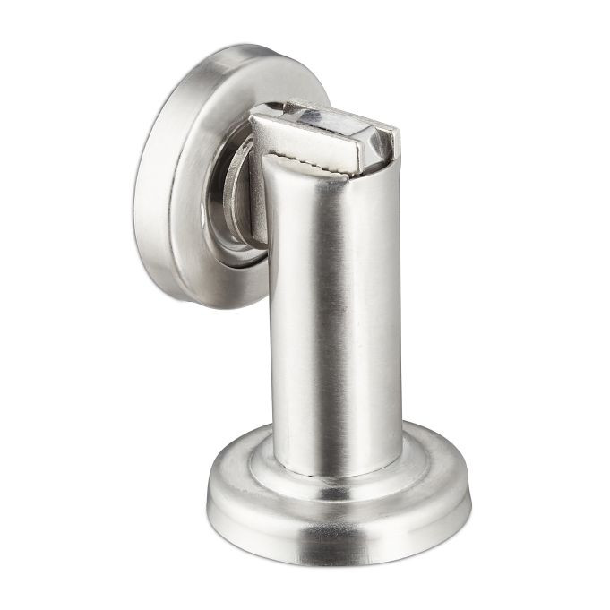 Relaxdays Magnetische Deurstopper in Roestvrij Staal, Zilver