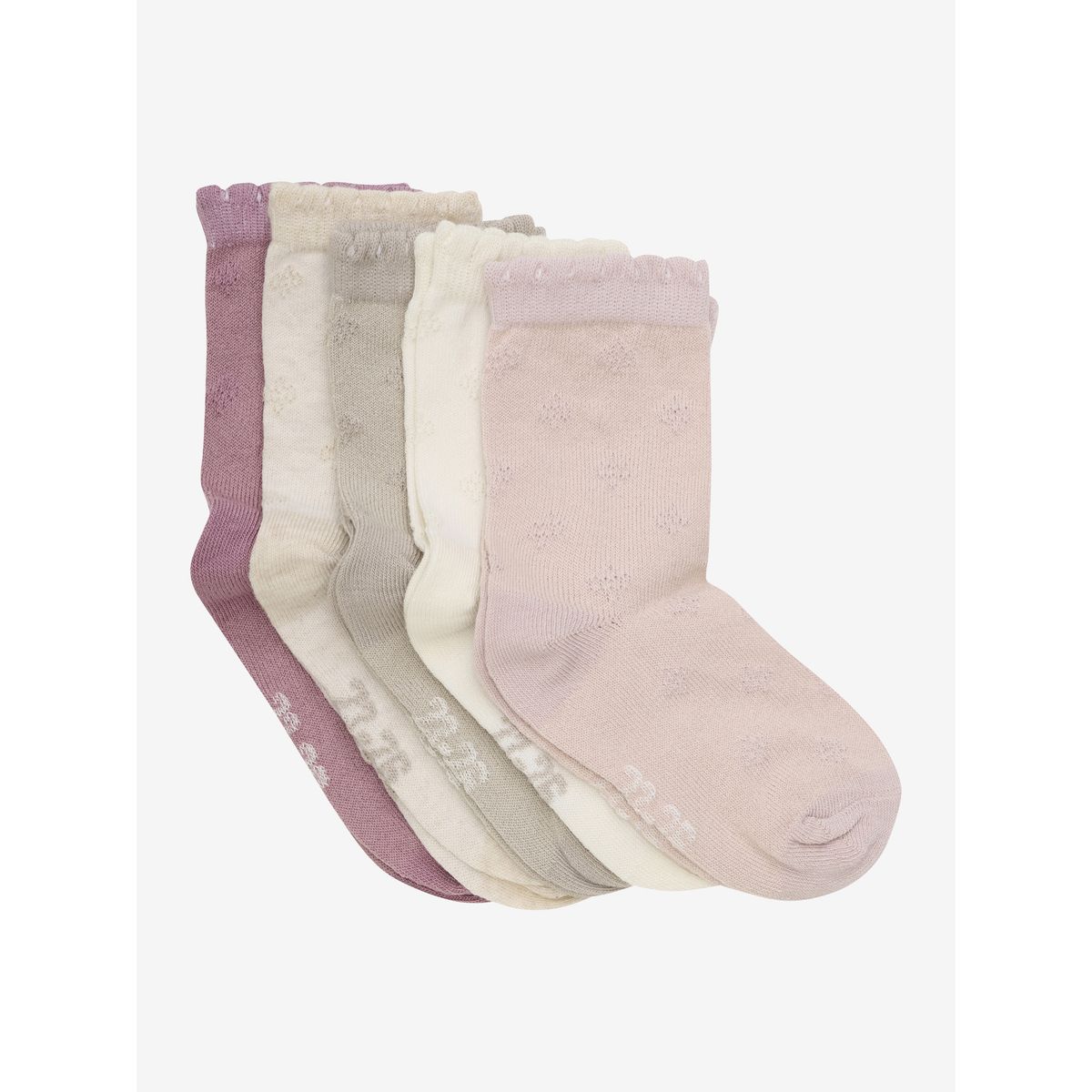 Minymo Socks w. Knit (5-pack) shell (596) 19\22 6633-596-19\22