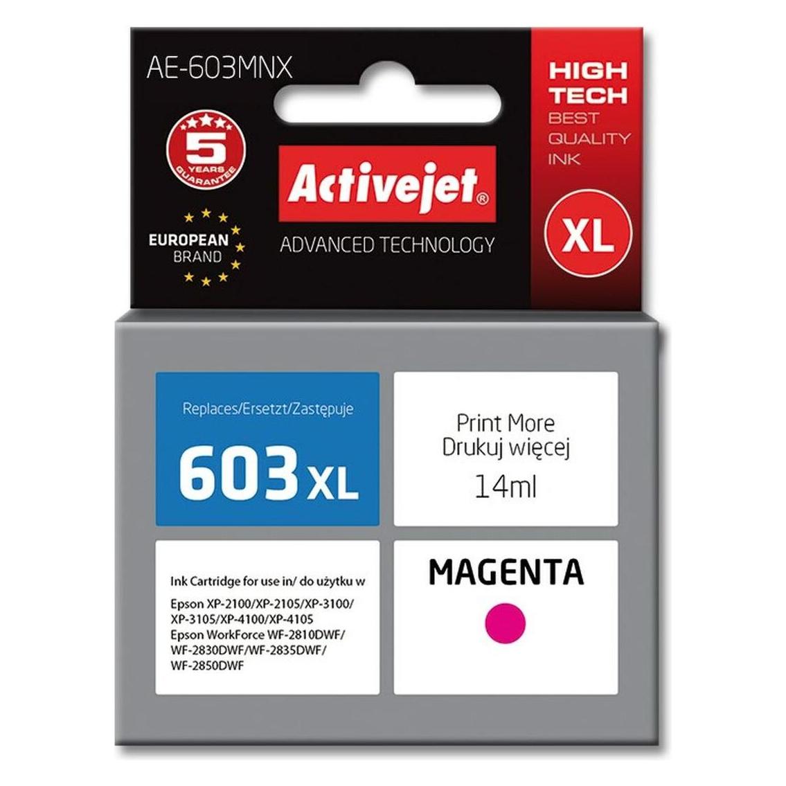 Activejet cartridge for Epson 603XL AE-603MNX (M) (AE-603MNX)