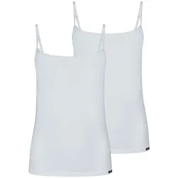 SKINY Damen Spaghettitop Cotton Essentials 2er Pack