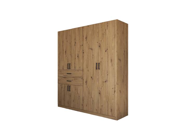 Kleiderschrank Artisan Eiche - 181 cm - rauch - MAIKA