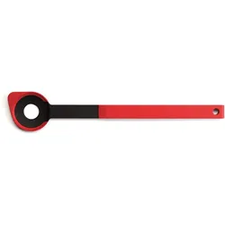 Lochlöffel WOLL COOK IT (LBH 32,50x6x1,50 cm) - rot - LBH 32,50x6x1,50 cm