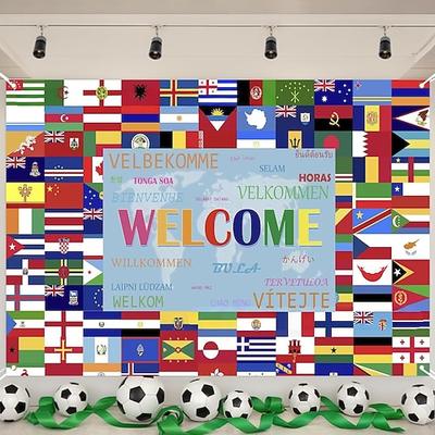 Sport-Hintergrundbanner, Fußball-WM-Spiel 2026, Partydekoration, Eventdekoration, Fanbanner, Stadiondekoration