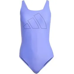 ADIDAS Damen Badeanzug Big Bars, Größe 38 in Blau Blau