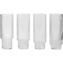 Ripple Gläser hoch transparent 4 St.