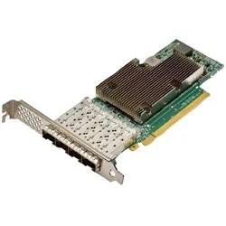 HPE BCM 57504 10/25GBE 4P STOCK (PCI Express 4.0 x16), Netzwerkkarte, Schwarz, Silber