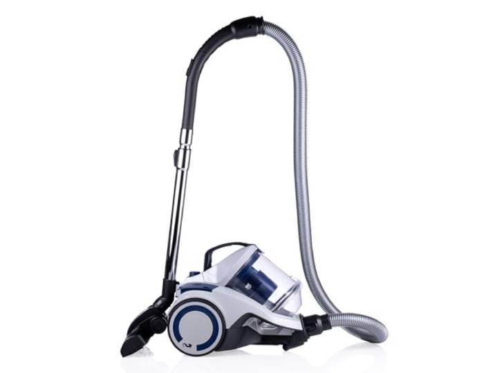 Dirt Devil Aspirateur Sans Sac DD2504 - 700W - Filtre HEPA 12 - Portée 9M - Avec Brosses Combinée\, Encastrée et à Parquet - 4\,9KG - Bac à Poussière 2\,7L - Blanc