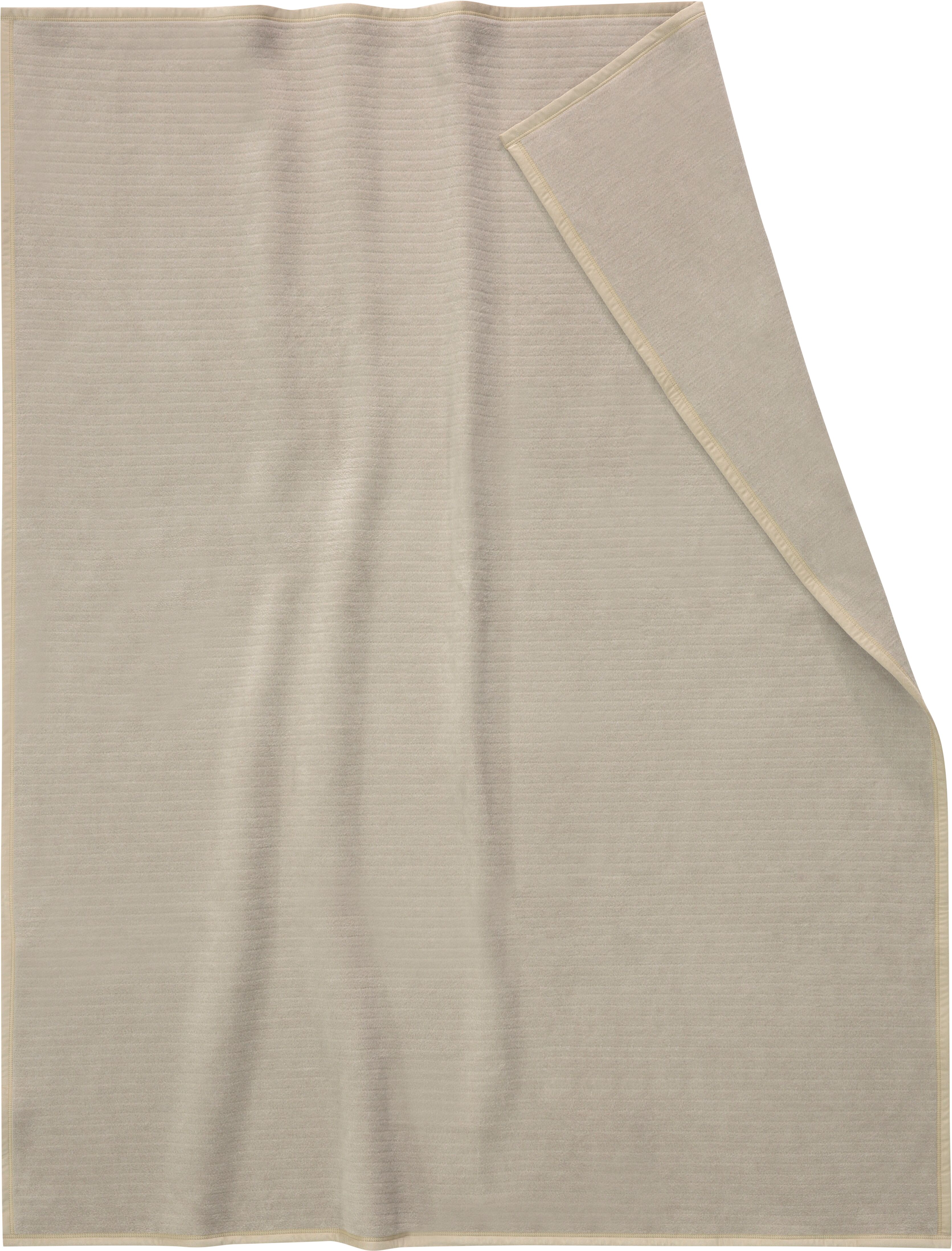 Wohndecke BIEDERLACK "Feel Cord", beige (feel taupe), B:150cm L:200cm, Baumwolle, Polyacryl, Polyester, Wohndecken, Wohndecke, mit schöner Hoch-Tief-Struktur feel taupe B/L: 150cm x 200cm