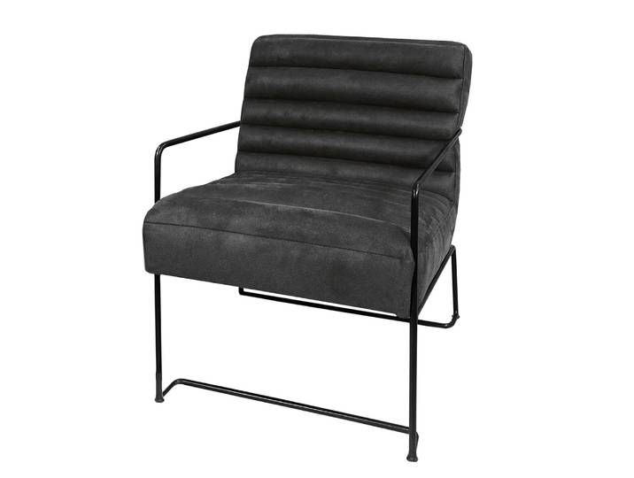 Fauteuil II Gris/Gris foncé Tissu 63 x 81 x 78cm