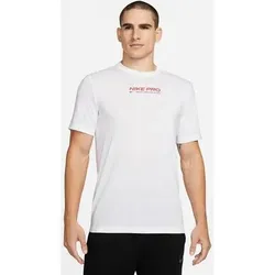 NIKE Herren Shirt M NK DF TEE DB NK PRO, Größe XXL in Weiß Weiß