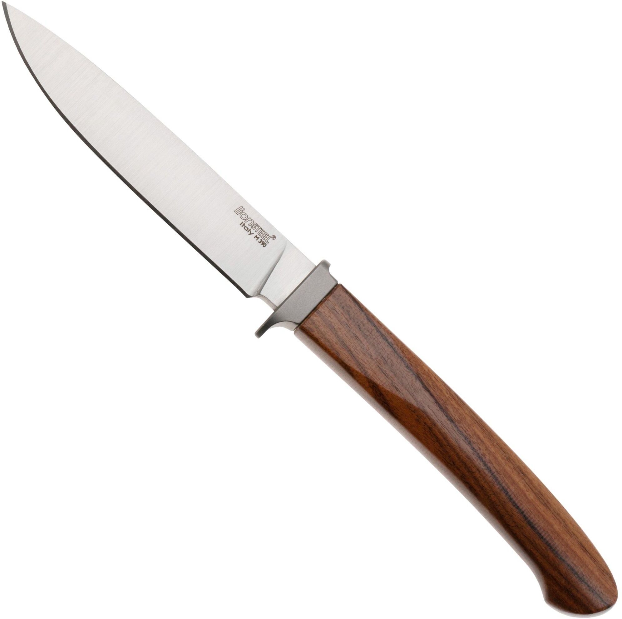 Lionsteel Ago AG1-ST Santos Wood, Titanium Guard, coltello fisso