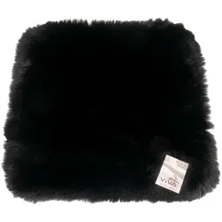 Kunstfell KUSCHEL schwarz (LB 38x38 cm) - LB 38x38 cm