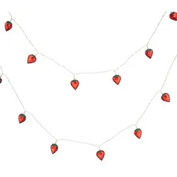LUMIDA Casa 2 LED-Lichterketten je 30 Lichter, Timer outdoorgeeignet L. 380cm + Zuleitung