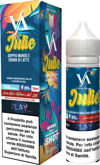Valkiria Julie Liquido Shot 20ml Mango Crema Latte