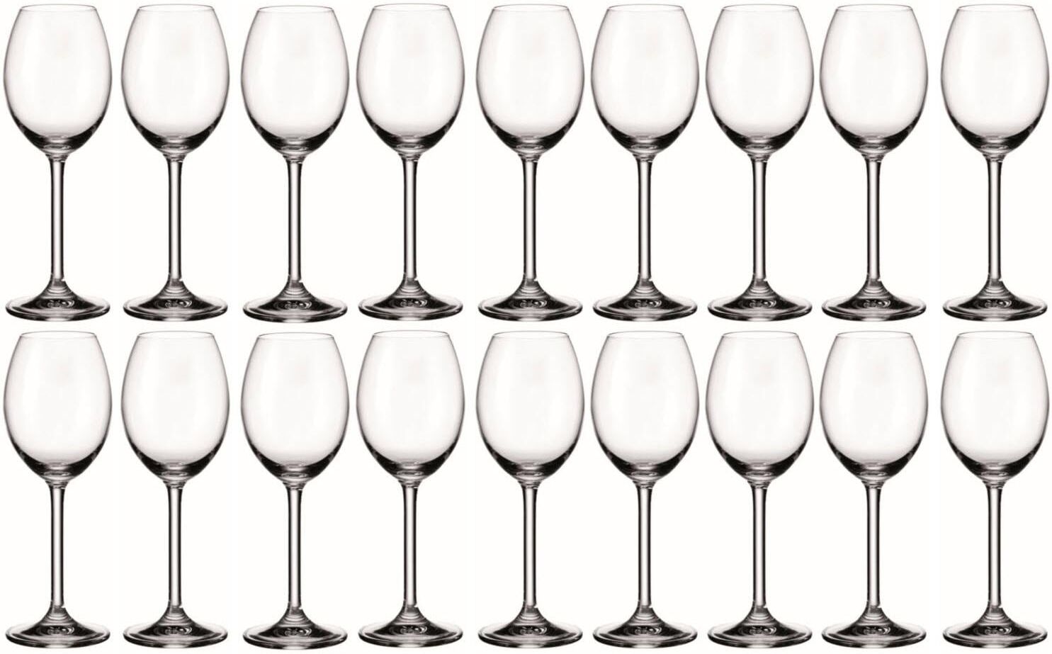 Weinglas MONTANA-GLAS "Montana Weissweinglas Pure Catering", transparent, B:50cm H:21cm, Kristallglas, Trinkgefässe, Weinglas, 18 teilig Tiefe: 26.5 cm transparent 21cm, 250ml, 18 Stk.