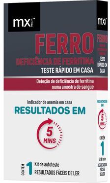 Mx Health Teste Rápido Ferro Deficiência de Ferritina 1 un