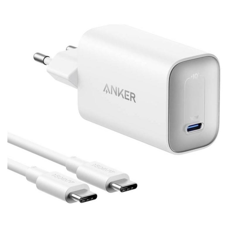 Anker Nano GaN Laptop Charger with Cable (100 W, 1 Port) (B2679G21)