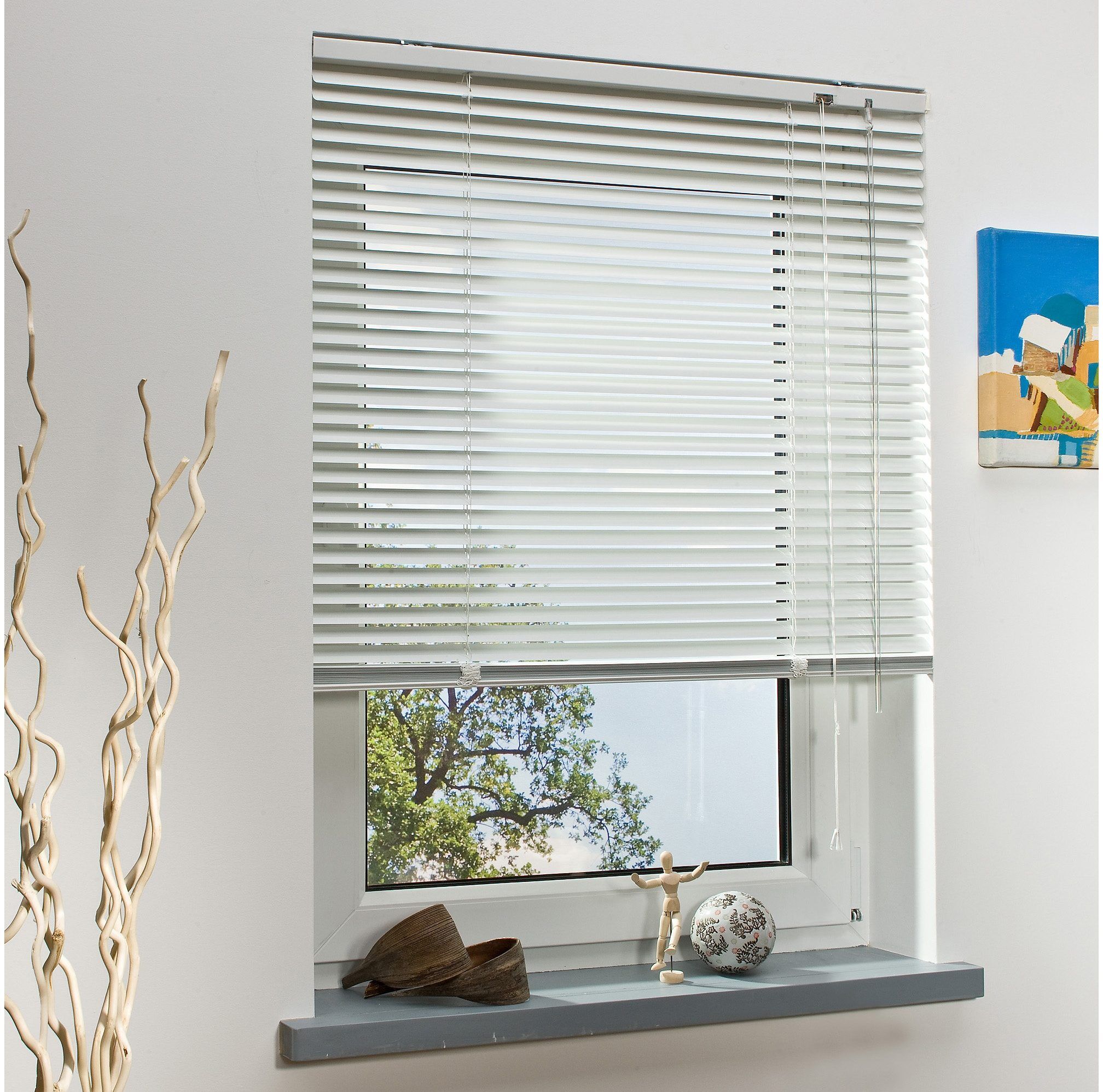 Jalousie LIEDECO "Aluminium-Jalousie" Gr. 30, weiss (weiß), B:50cm H:220cm, Jalousien, Jalousie, Aluminium weiß 220cm, 50cm