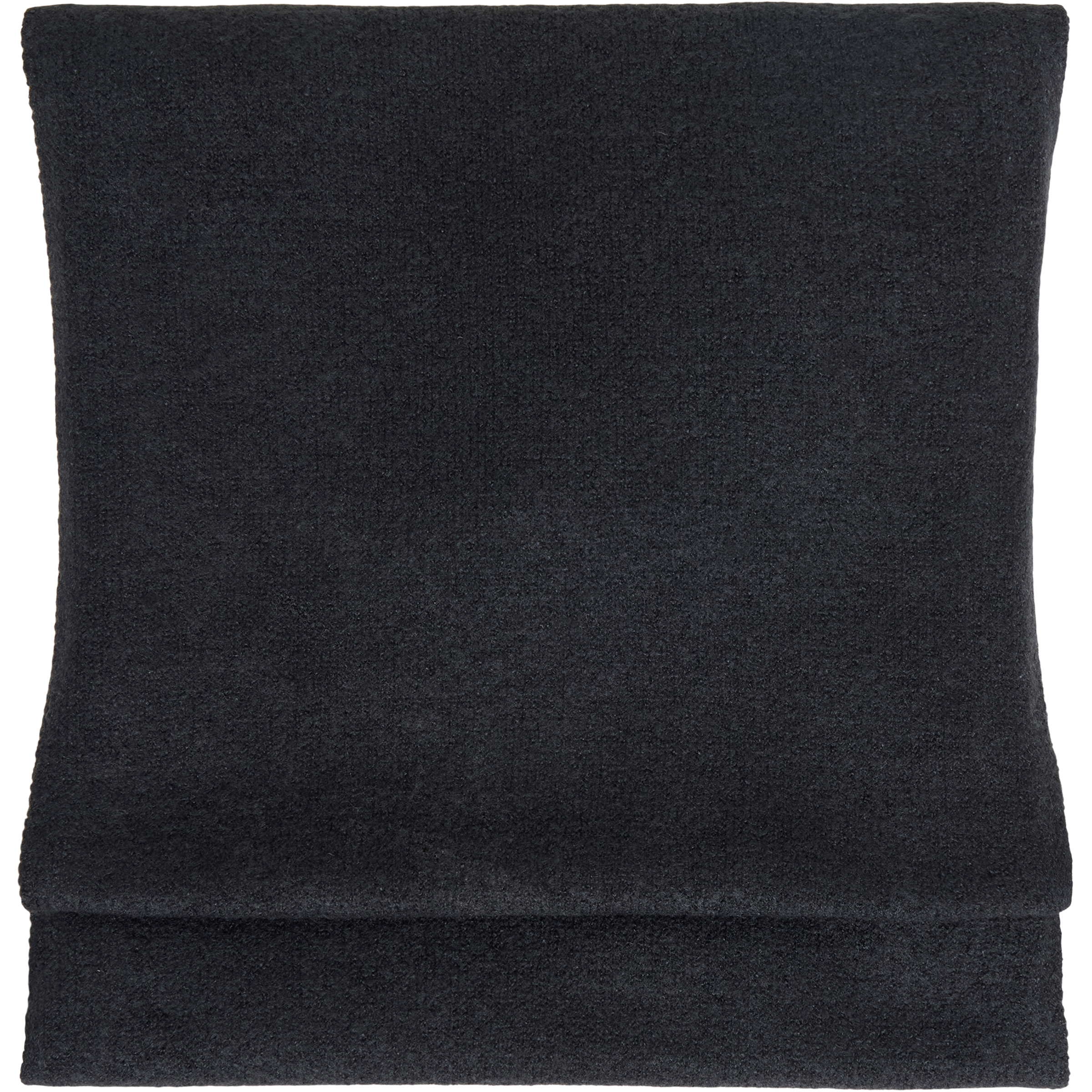 KnowledgeCotton Apparel Soufflé Yarn Schal Schals & Multifunktionstücher schwarz Lifestyle Elastisch