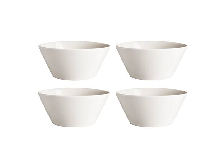 Scandi Living Lot de 4 bols Kalk 60cl blanc